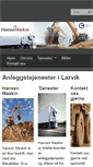 Mobile Screenshot of hahansenmaskin.no